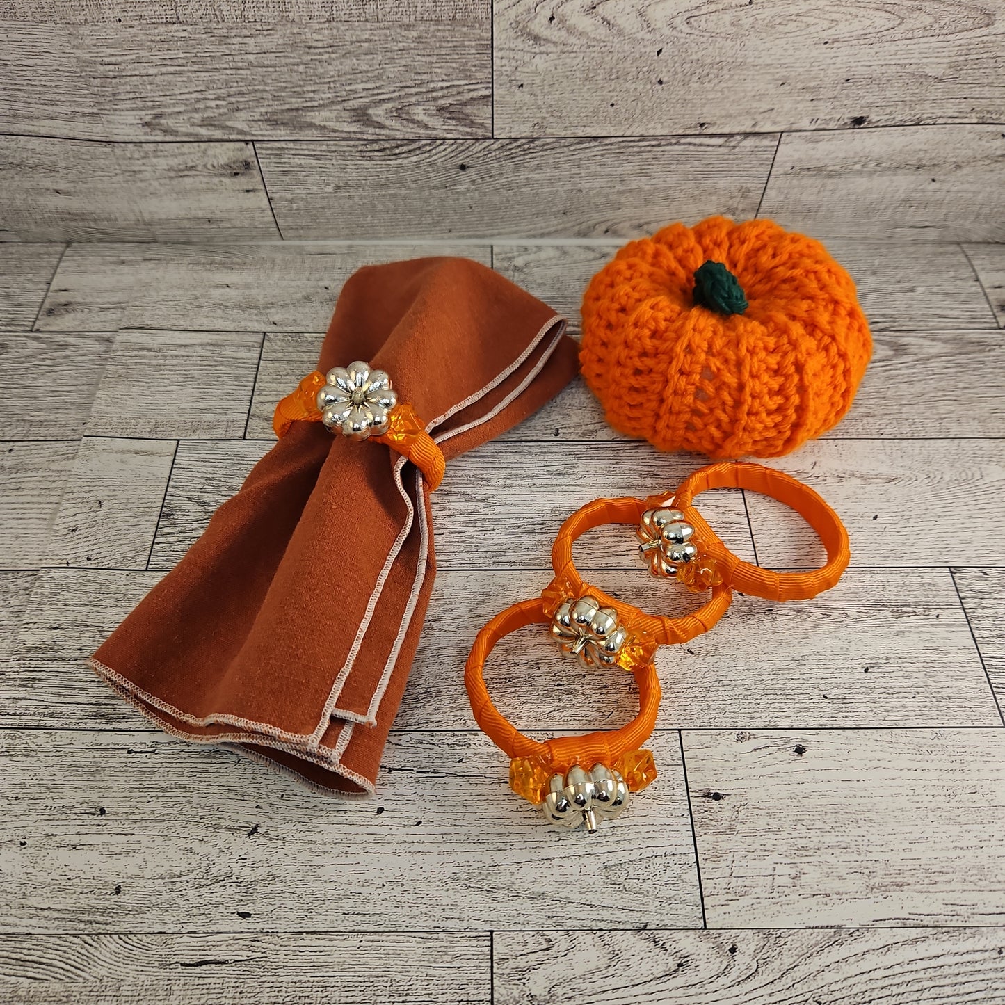 Fall Harvest Napkin Rings - 4 pc set