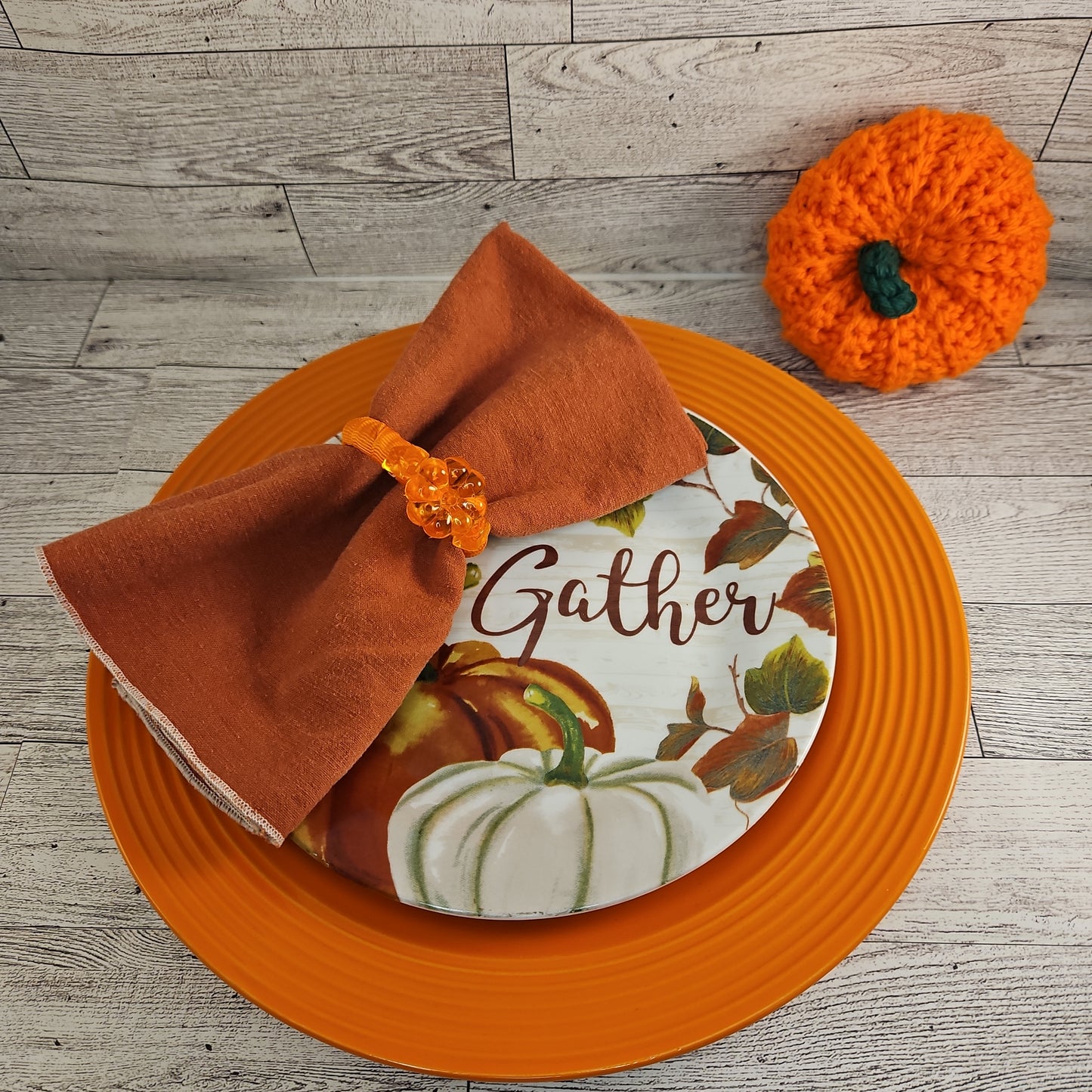 Fall Harvest Napkin Rings - 4 pc set