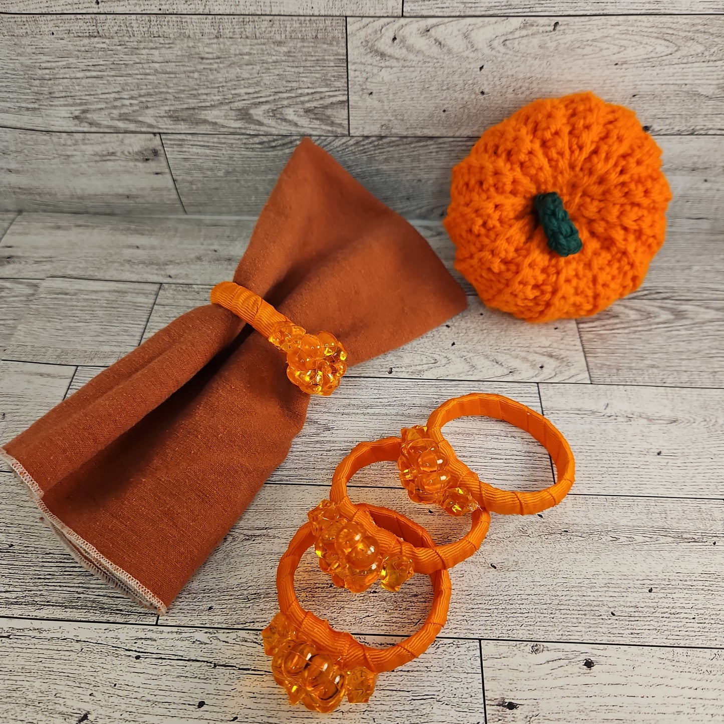 Fall Harvest Napkin Rings - 4 pc set