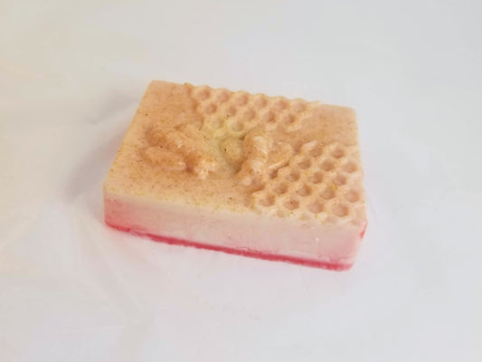 Pink Oatmeal & Honey "Bee" Soap