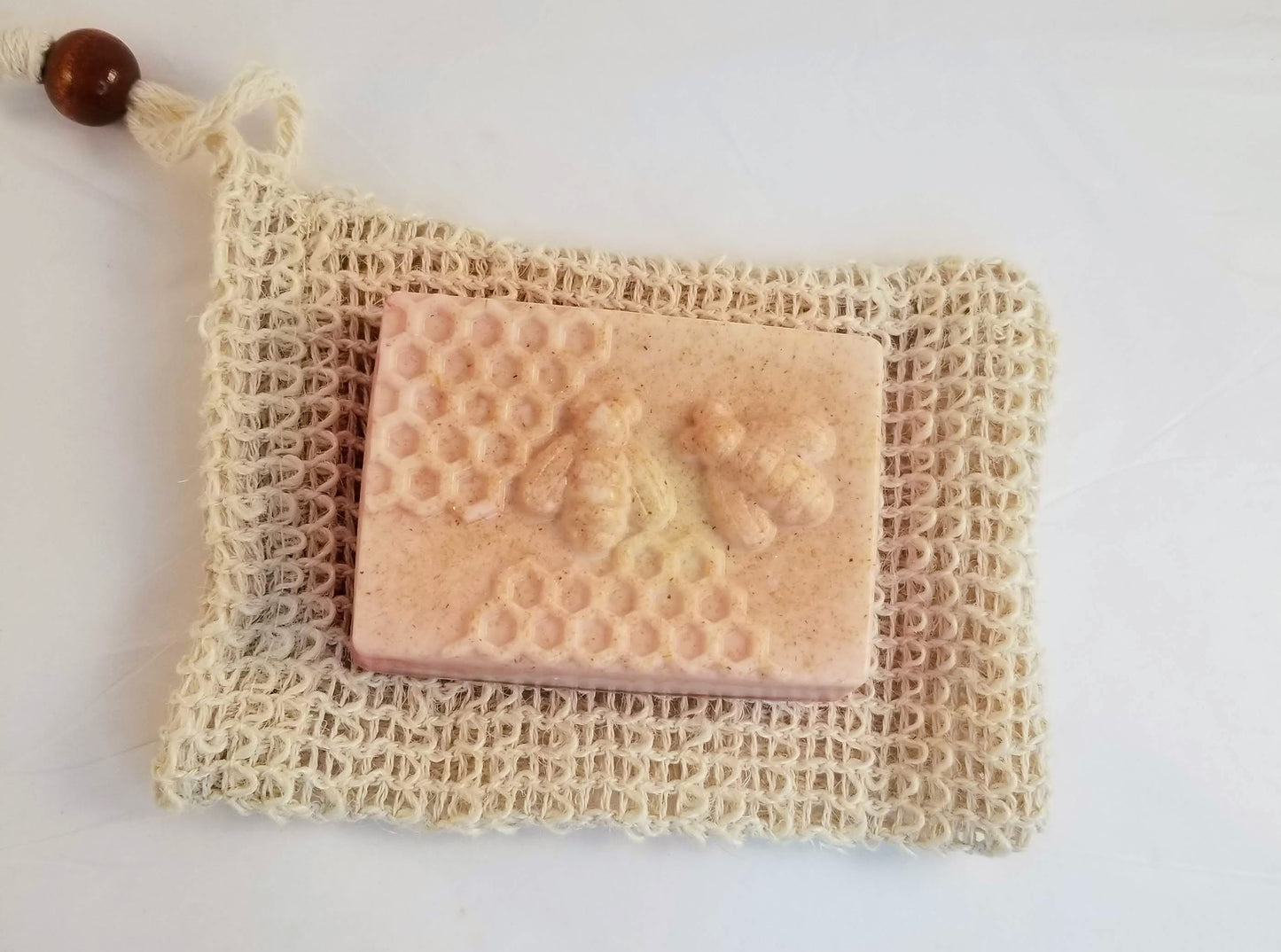 Pink Oatmeal & Honey "Bee" Soap